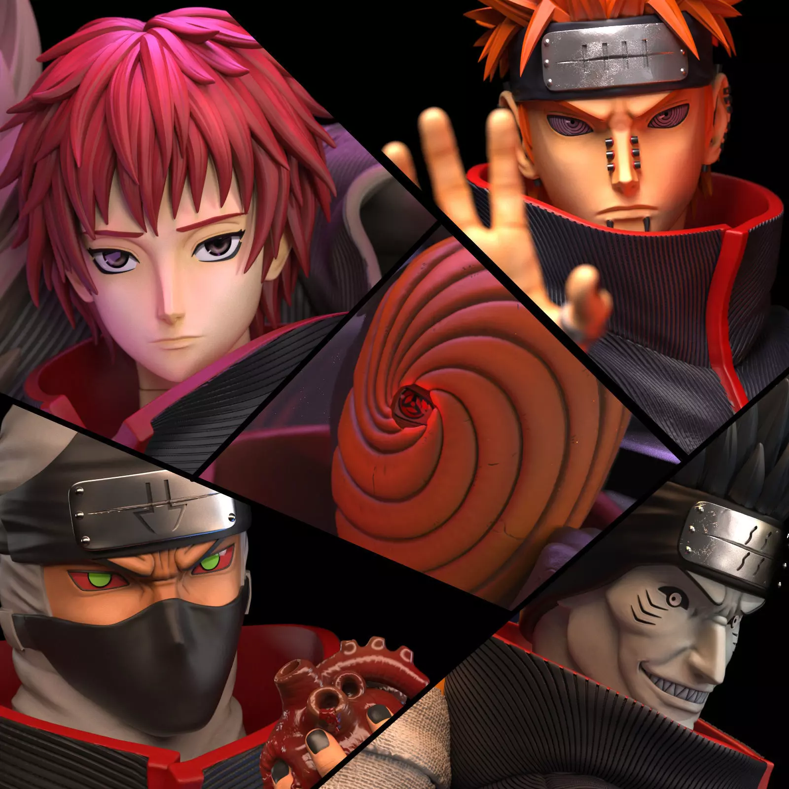 Samiho Studios - Akatsuki Bundle I - STLs ready for printing 3D print model_0