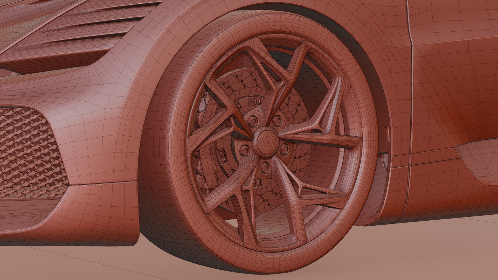 Bugatti Mistral 2024 3D model Low-poly 3D model_50