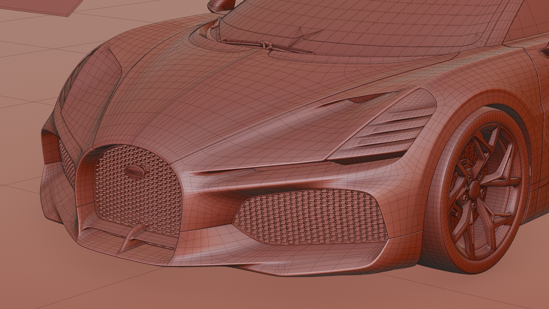 Bugatti Mistral 2024 3D model Low-poly 3D model_23