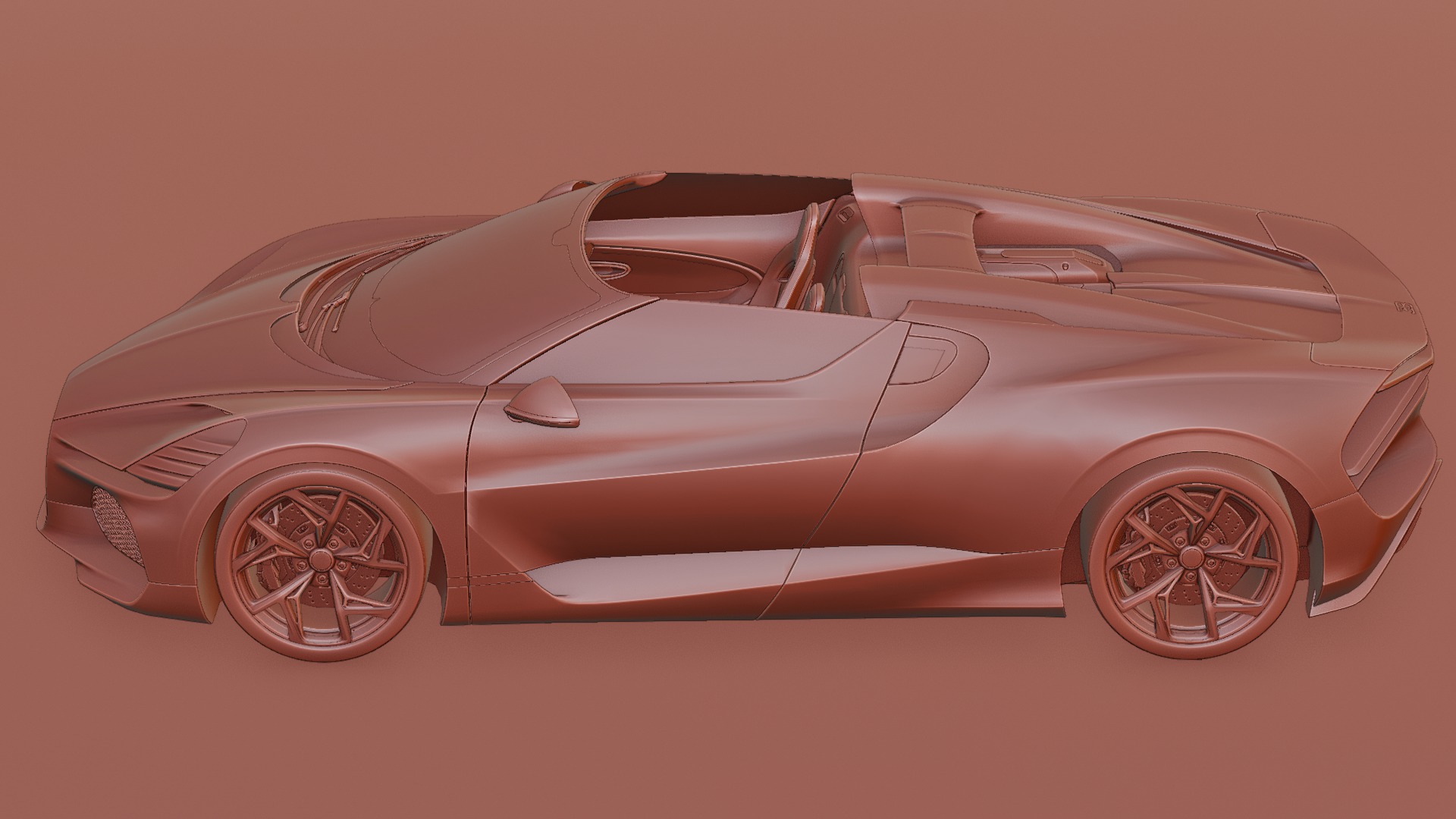 Bugatti Mistral 2024 3D model Low-poly 3D model_44