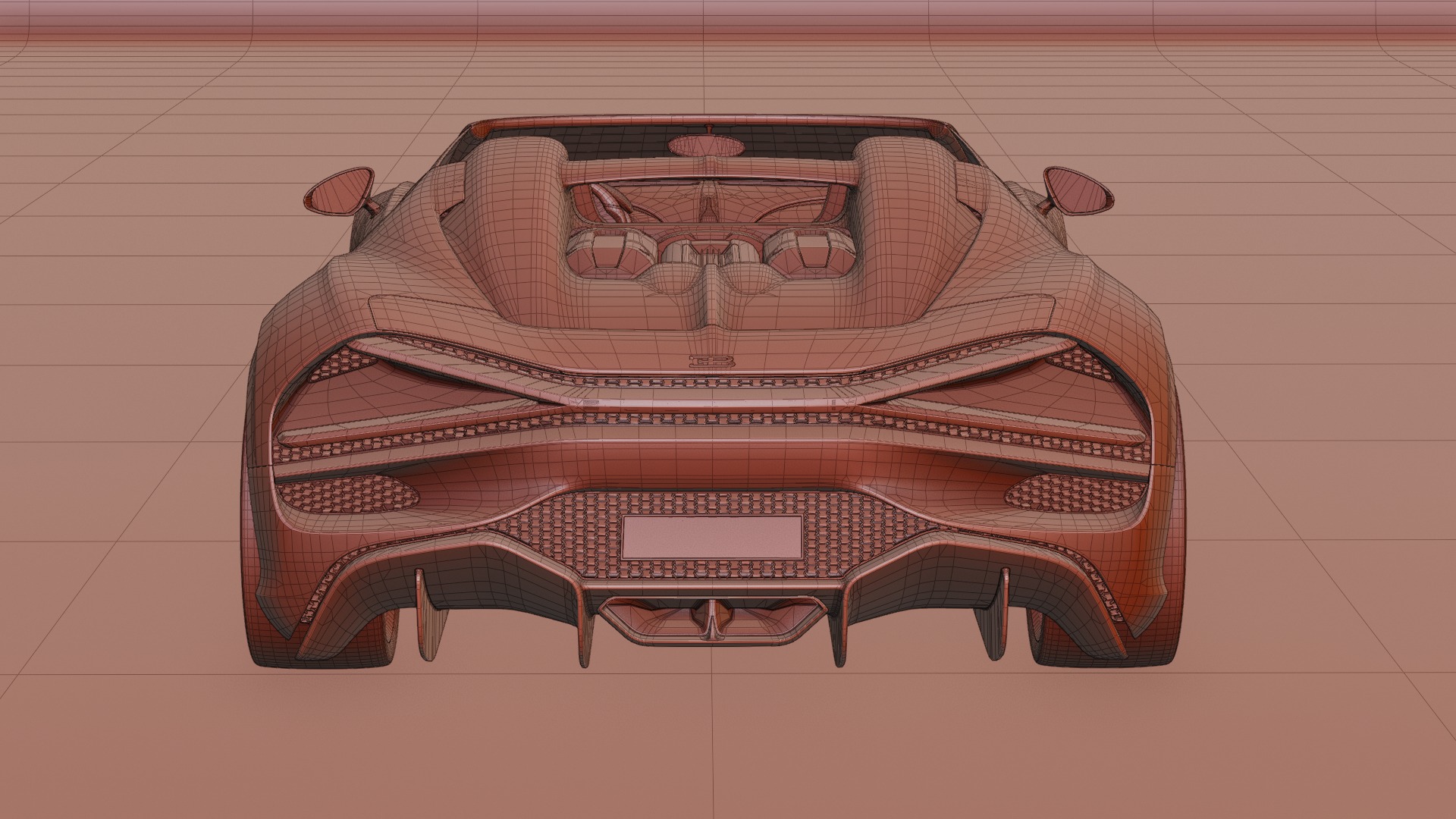 Bugatti Mistral 2024 3D model Low-poly 3D model_40