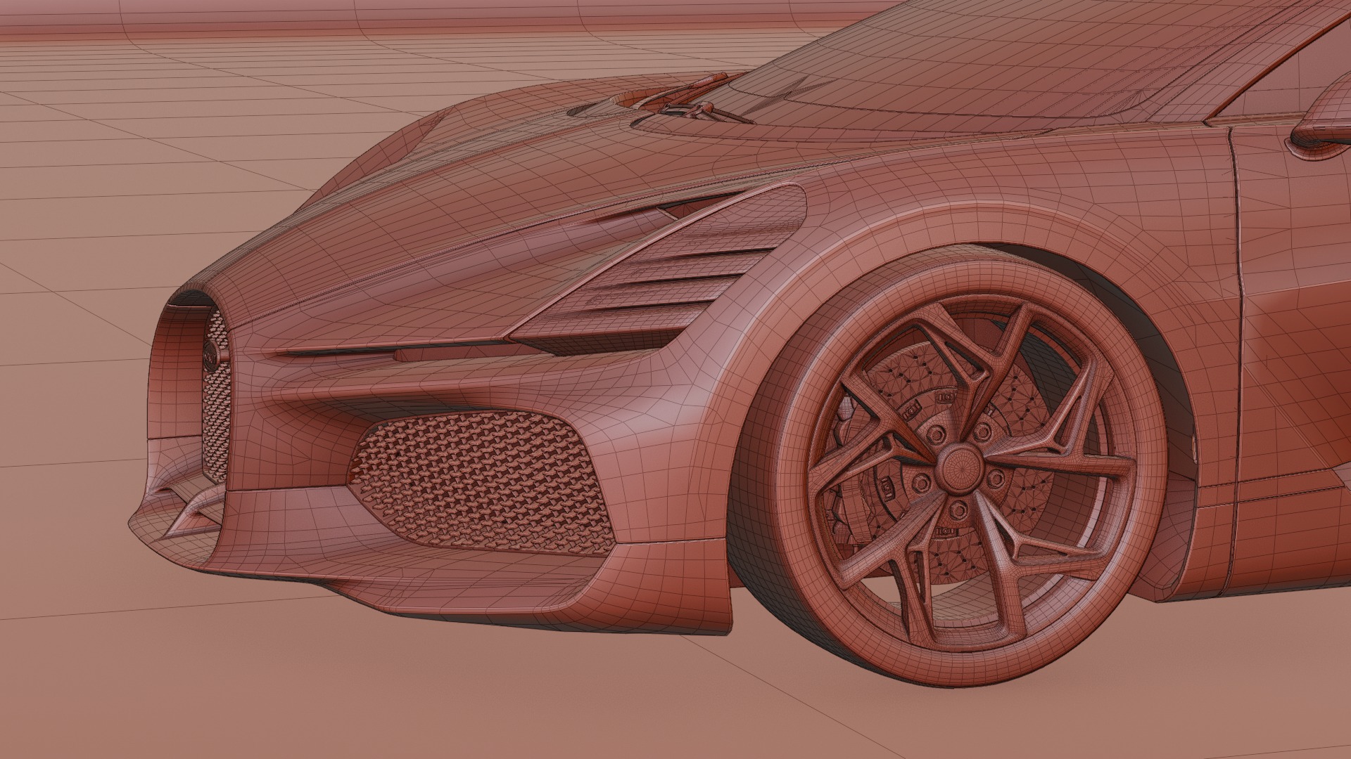 Bugatti Mistral 2024 3D model Low-poly 3D model_20