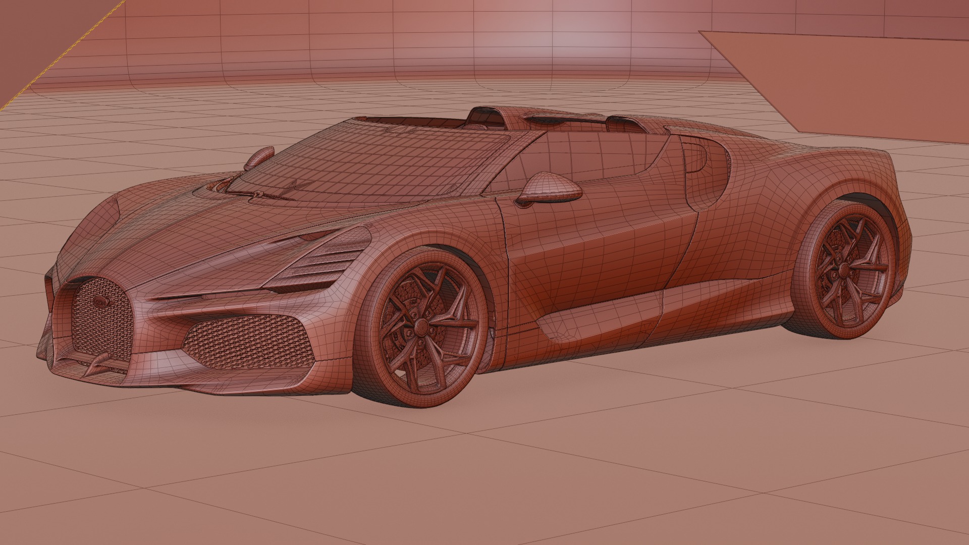 Bugatti Mistral 2024 3D model Low-poly 3D model_15