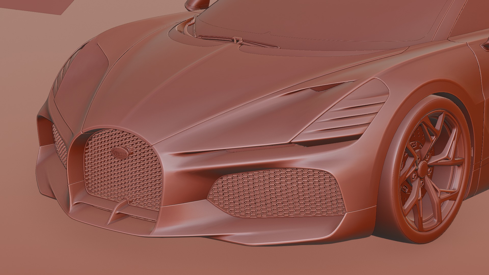 Bugatti Mistral 2024 3D model Low-poly 3D model_34