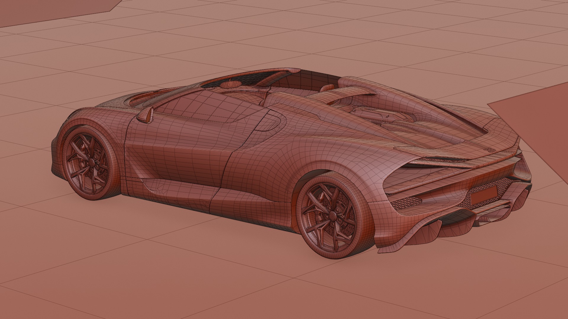 Bugatti Mistral 2024 3D model Low-poly 3D model_17