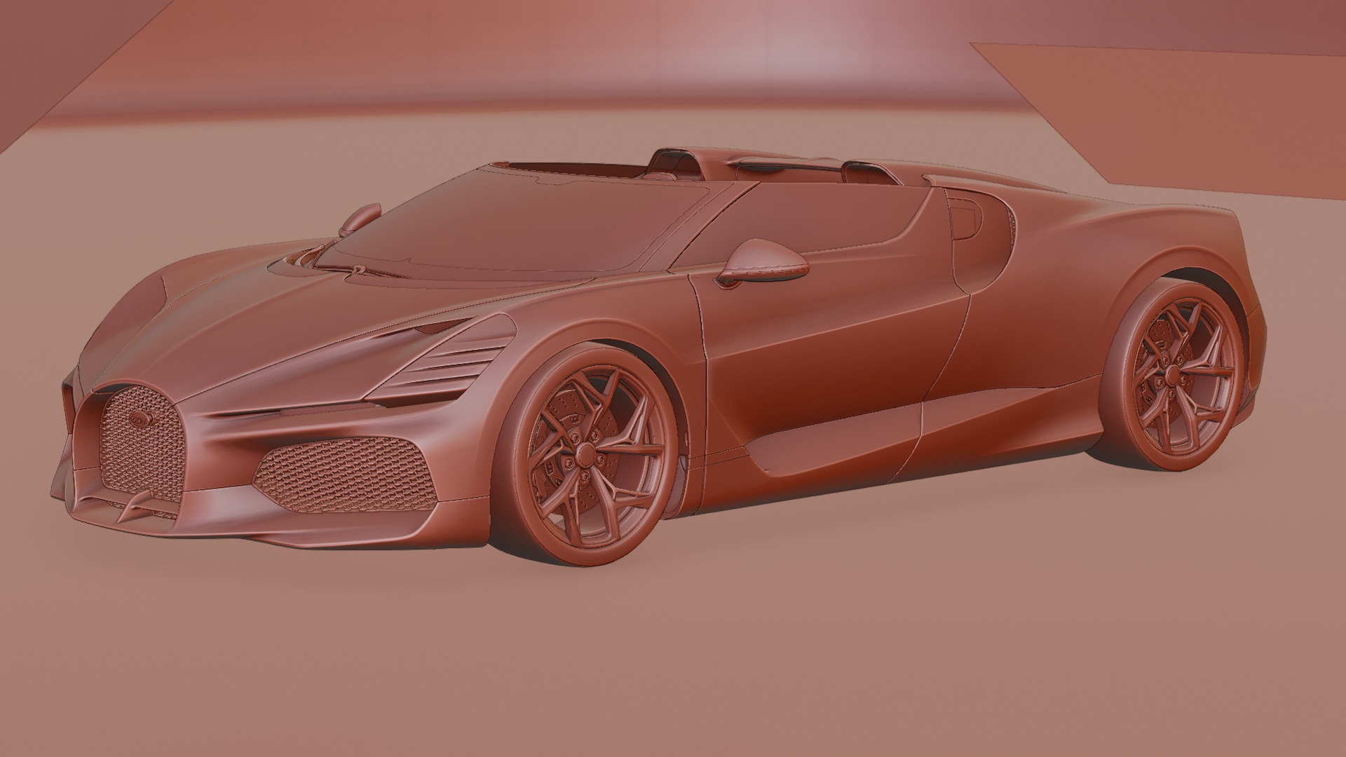 Bugatti Mistral 2024 3D model Low-poly 3D model_14