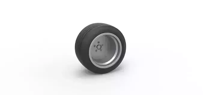 Wheel of Bosozoku style car Scale 1 to 25 3D print model