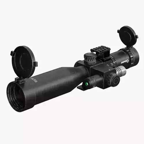 Optical Scope Low-poly 3D model