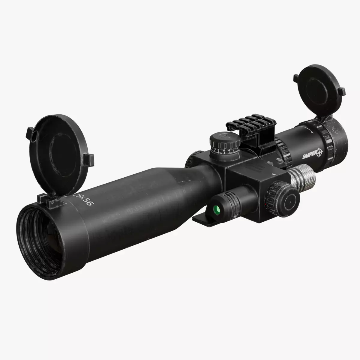 Optical Scope Low-poly 3D model