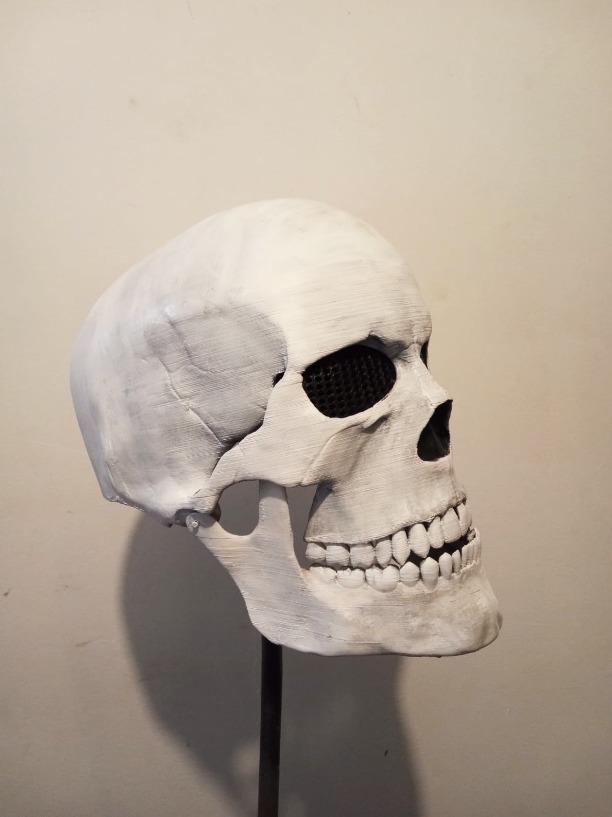 SKULL HELMET WITH MOVABLE JAW 3D print model_3