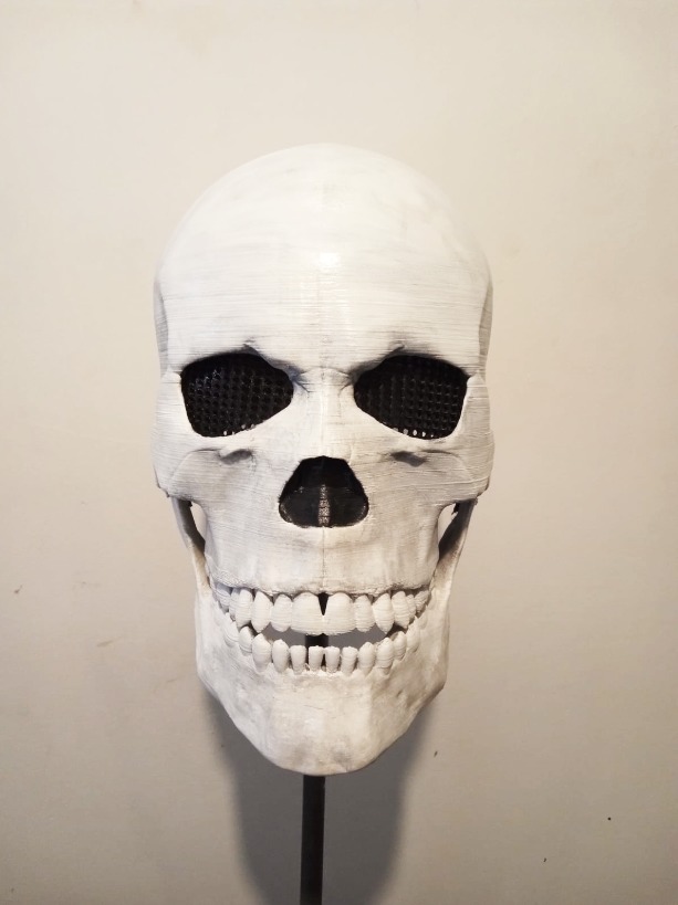 SKULL HELMET WITH MOVABLE JAW 3D print model_4