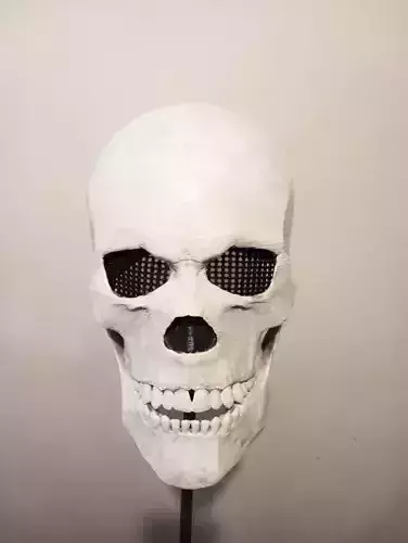 SKULL HELMET WITH MOVABLE JAW 3D print model