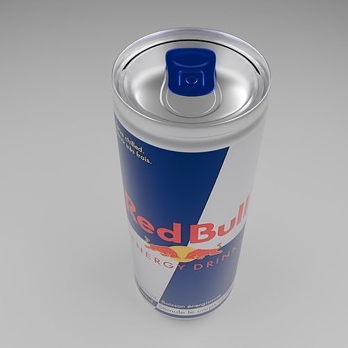 Redbull Low-poly 3D model