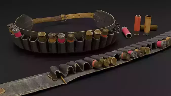 Old hunting cartridge belt