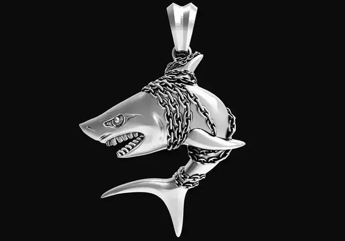 Shark pendant 