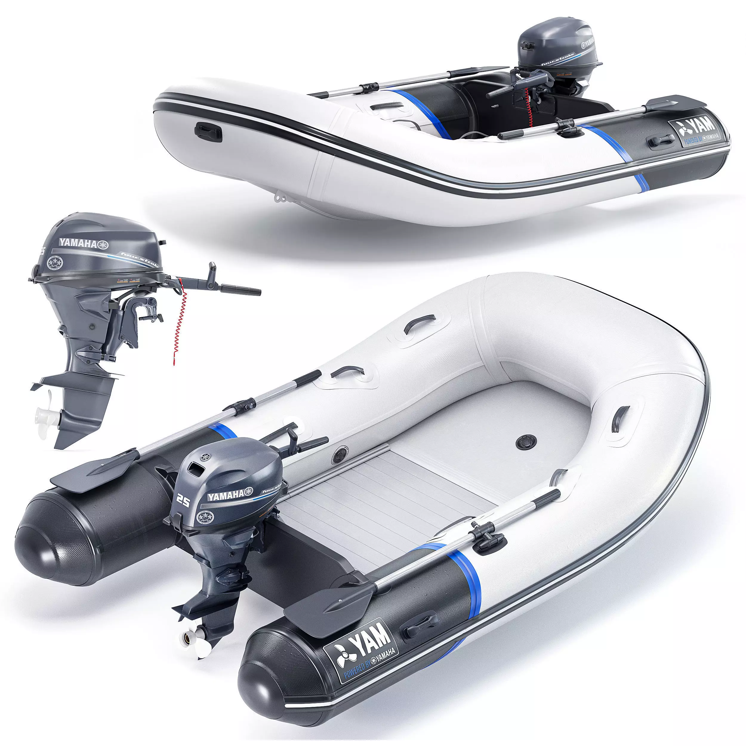 YAM 310S - Boat 3D model_0