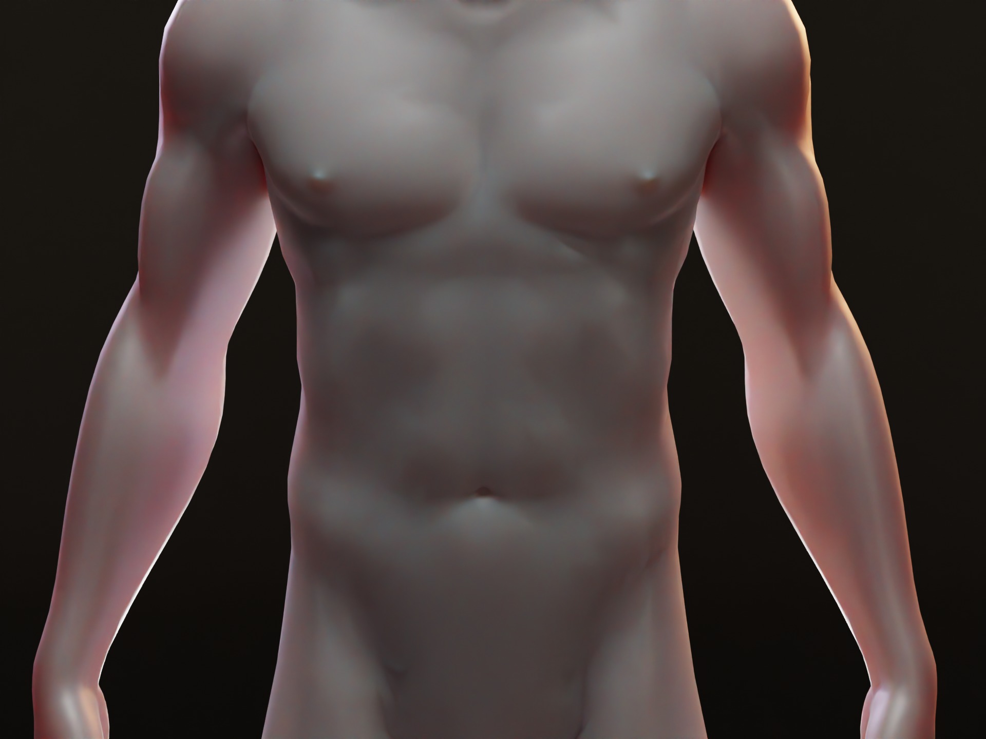 Realistic Rigged Human Male Mannequin Low-poly 3D model_8