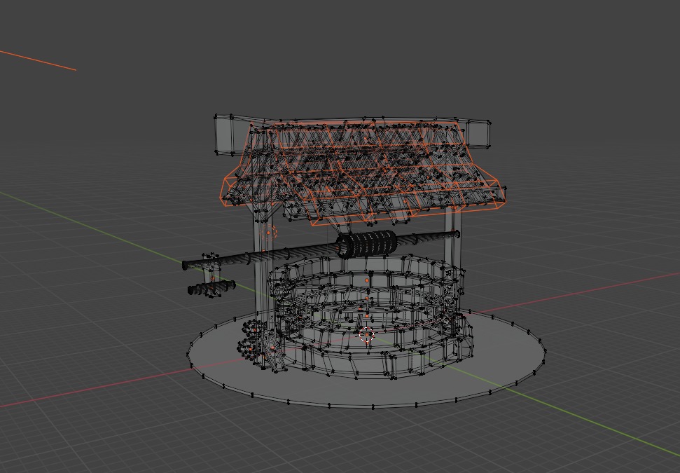 Lowpoly Well Free 3D model_1