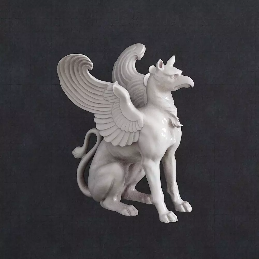 Griffin Sculpture  3D print model_0