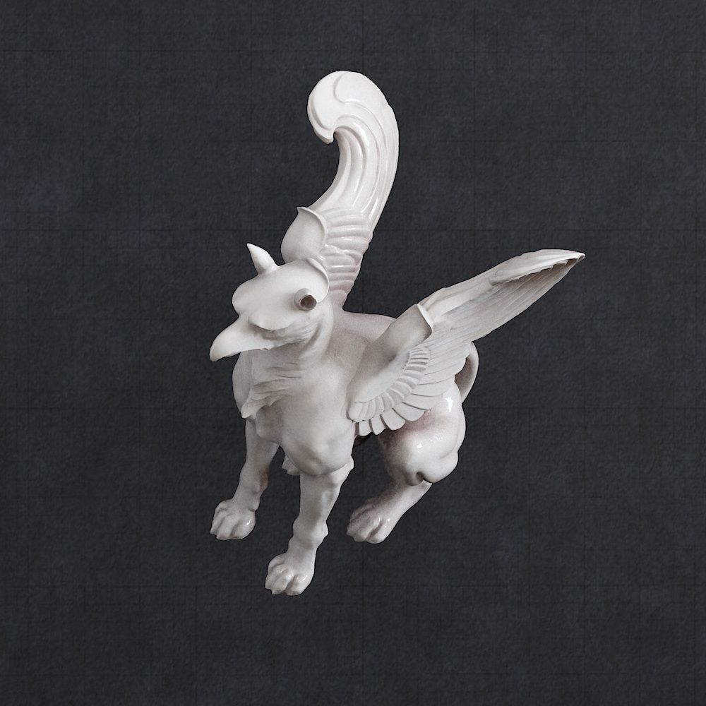 Griffin Sculpture  3D print model_1