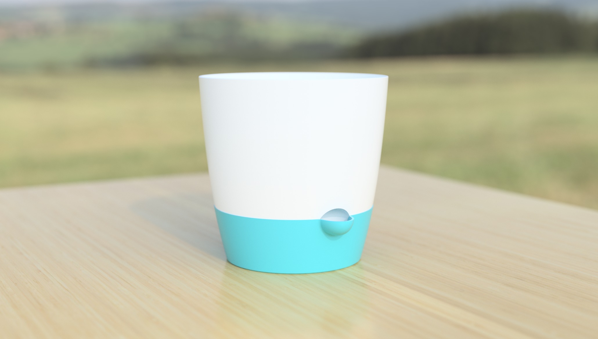 Commercial Use Simple Self-Watering Planter STL Pack  3D print model_1