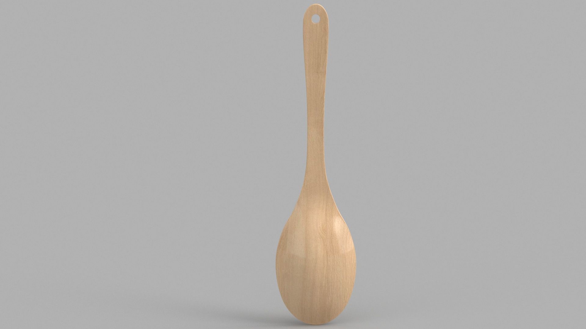 Kitchen Wooden Spoon 3D model_2