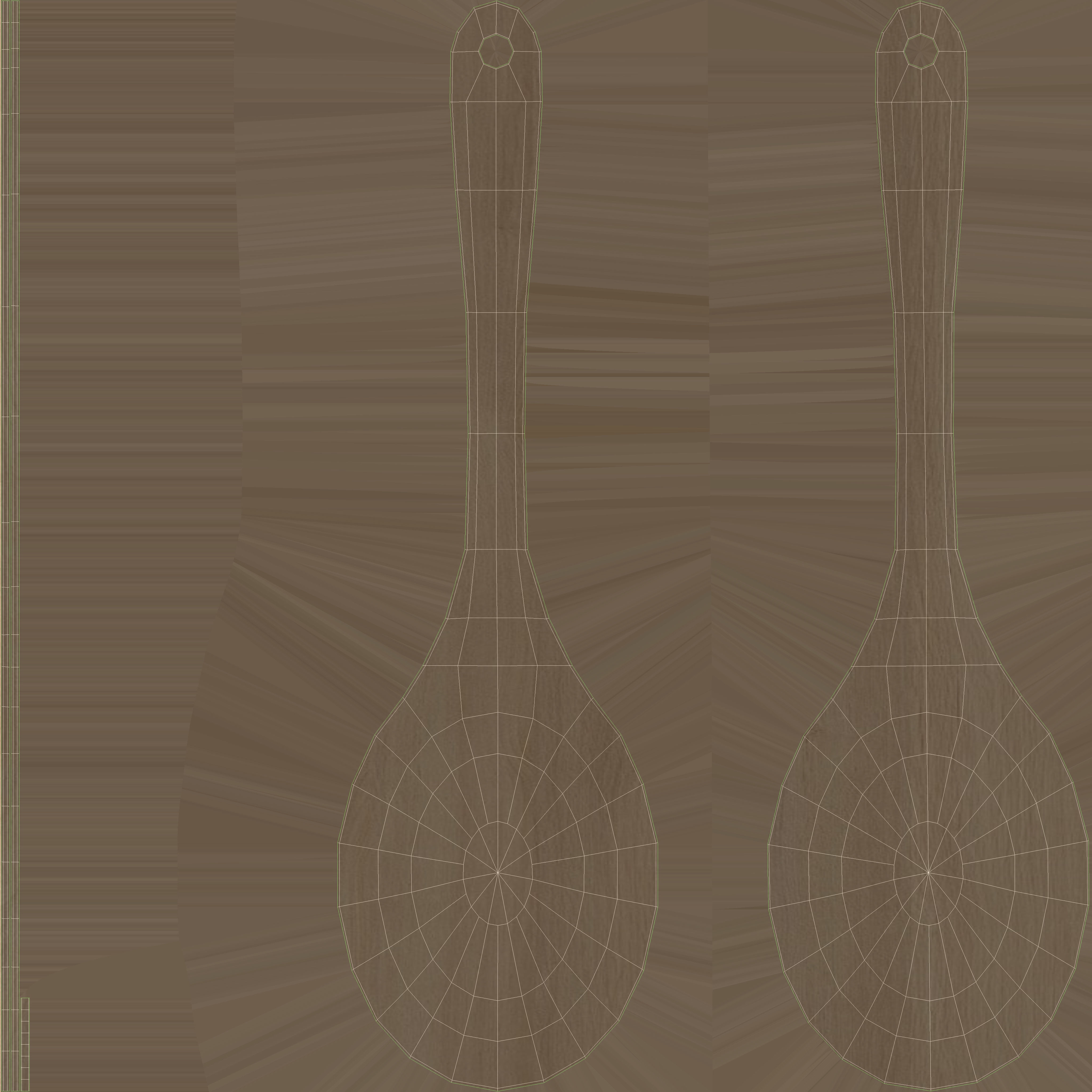 Kitchen Wooden Spoon 3D model_6