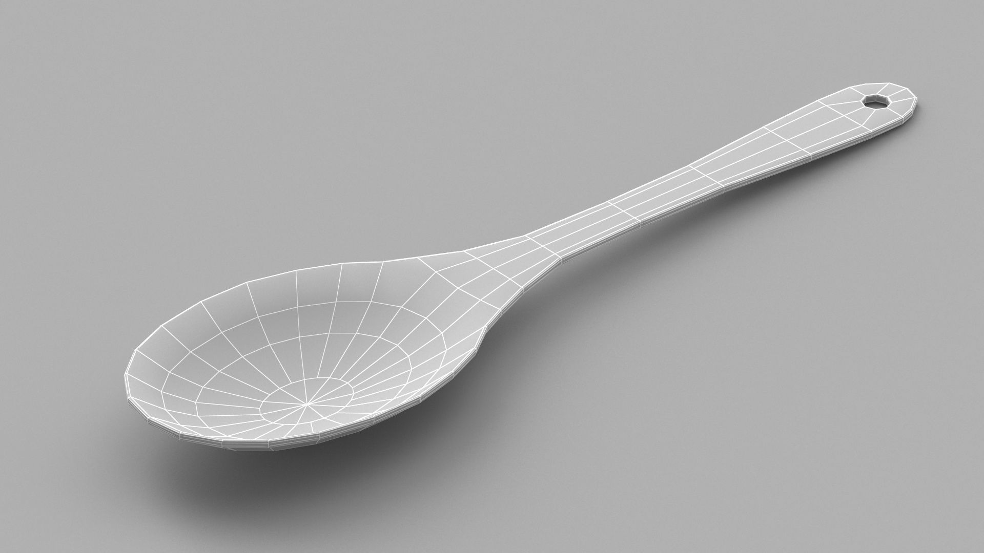 Kitchen Wooden Spoon 3D model_7