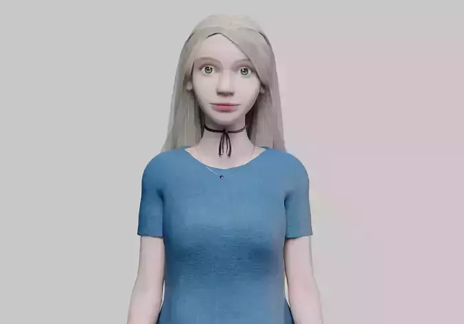 cute teen woman V31872 