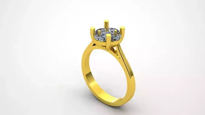 Solitaire Diamond Ring Model 3