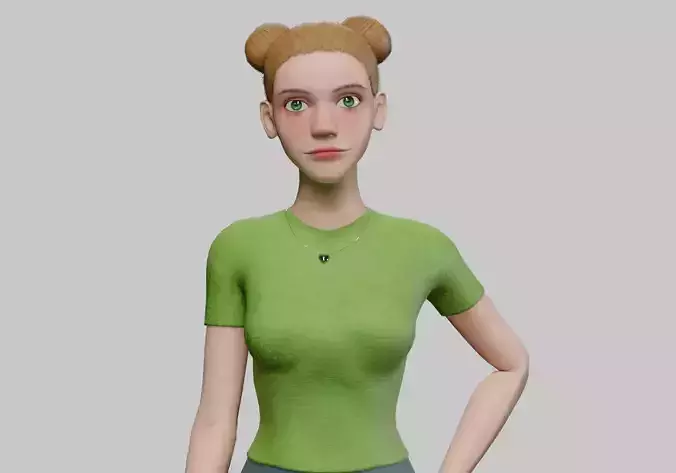 cute classic woman V24038 