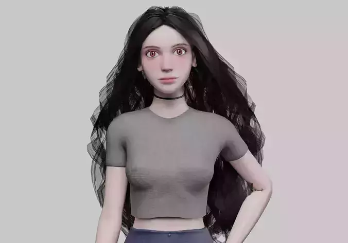 Cartoon Pretty Woman V38406 