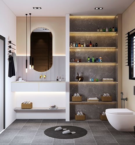 bathroom modern design 3d model 3D model