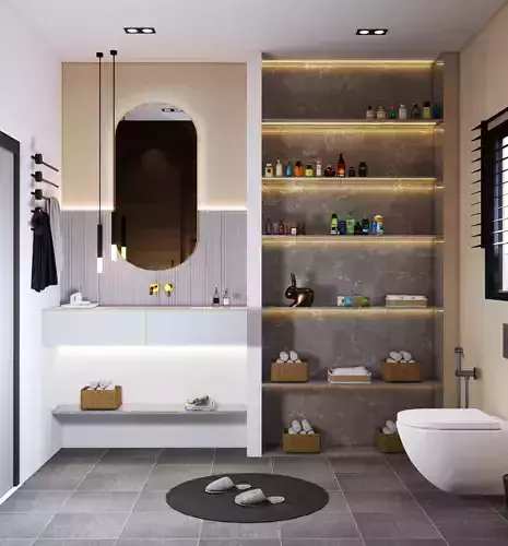 bathroom modern design 3d model 3D model