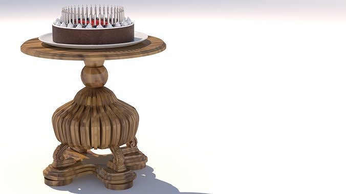 Birthday Cake 3D model 6