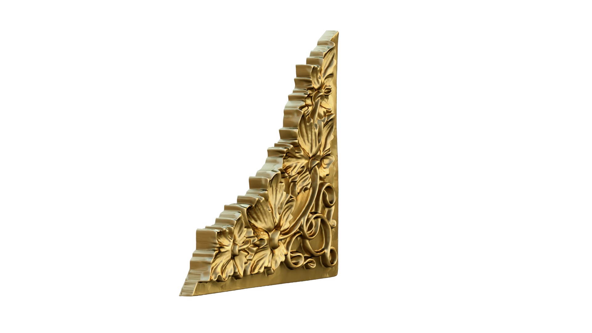 classic corner decor ornament 07 3D model_3