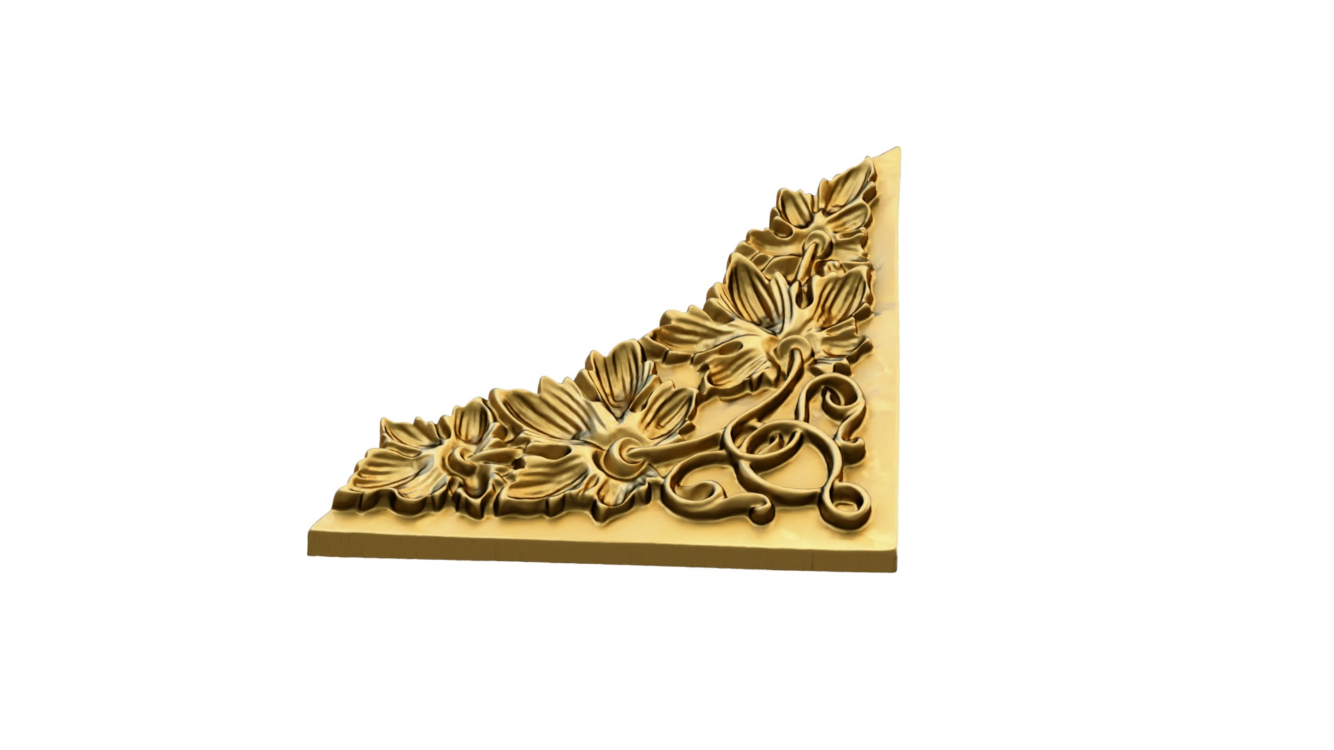 classic corner decor ornament 07 3D model_2