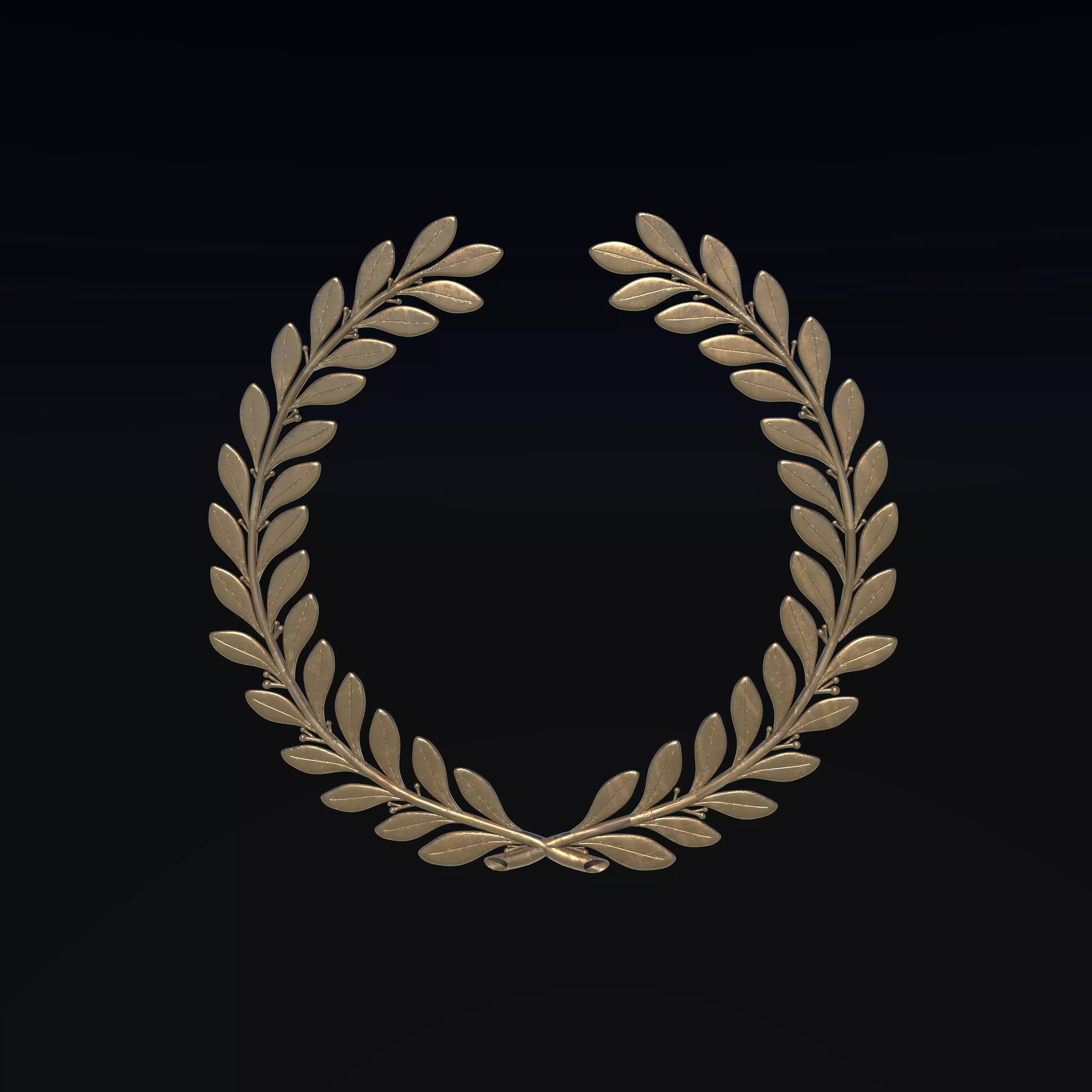 Laurel Wreath 3D model_0