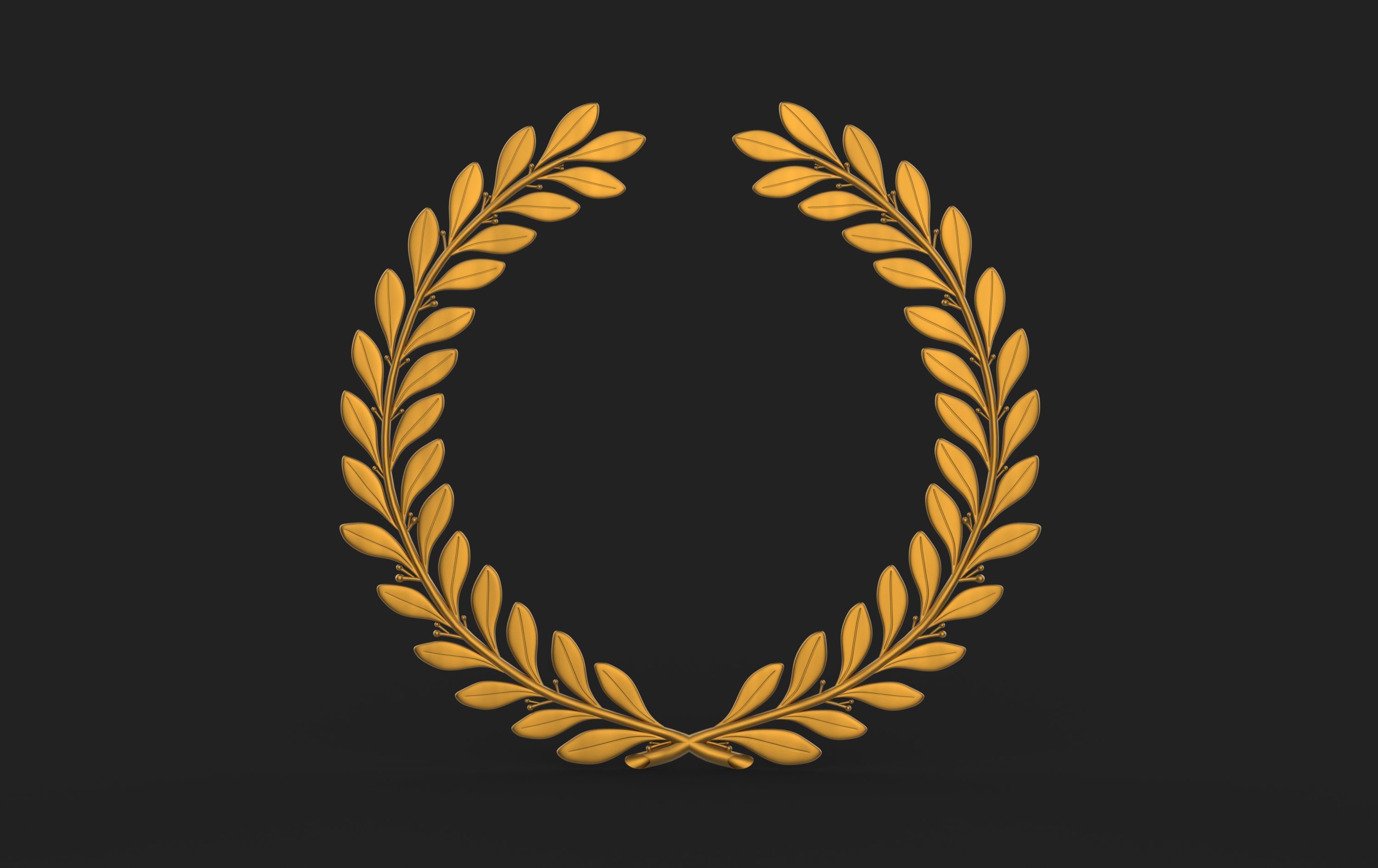 Laurel Wreath 3D model_4