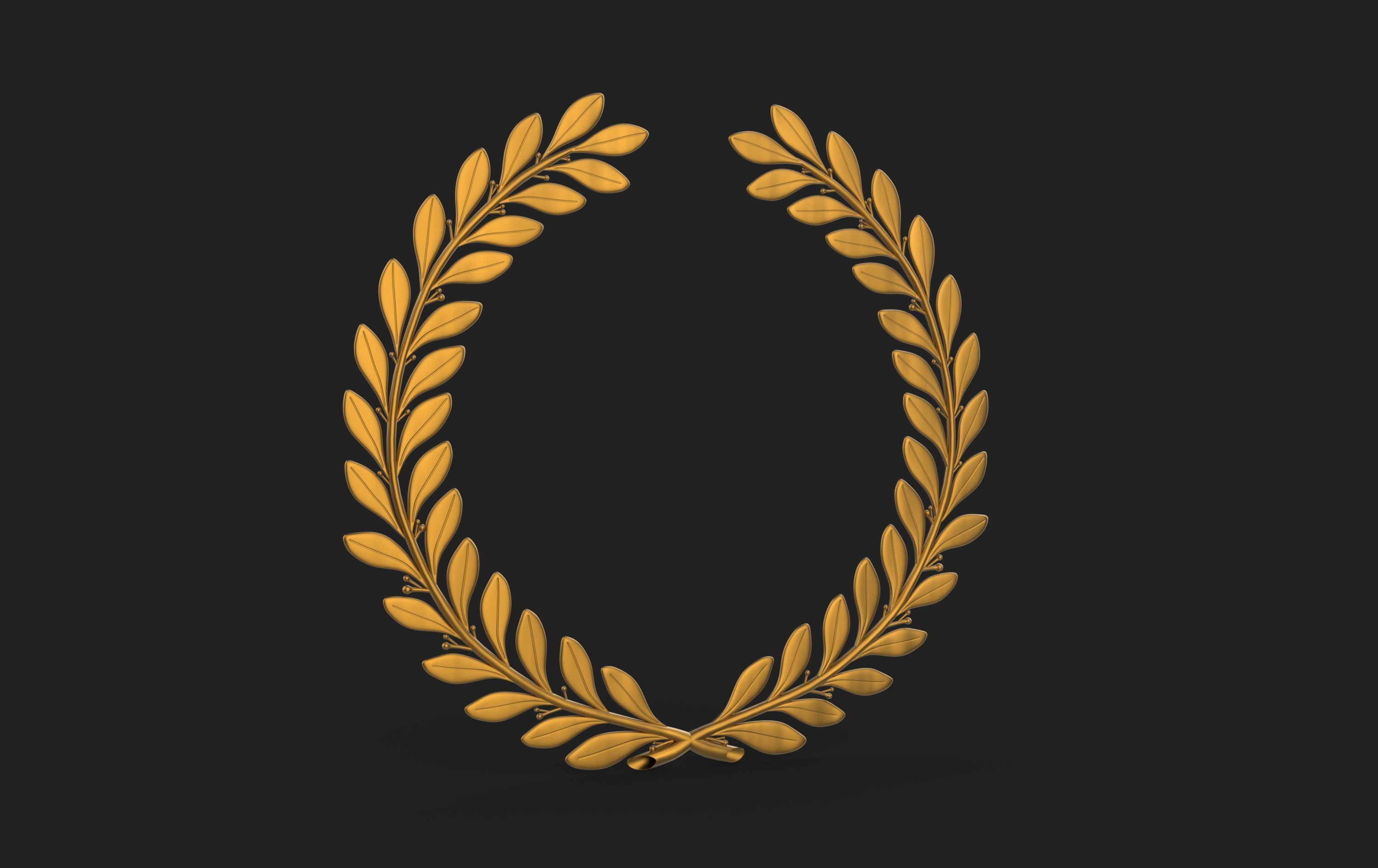 Laurel Wreath 3D model_6