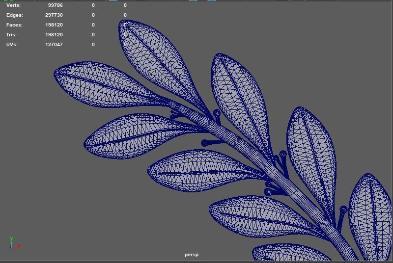 Laurel Wreath 3D model_11