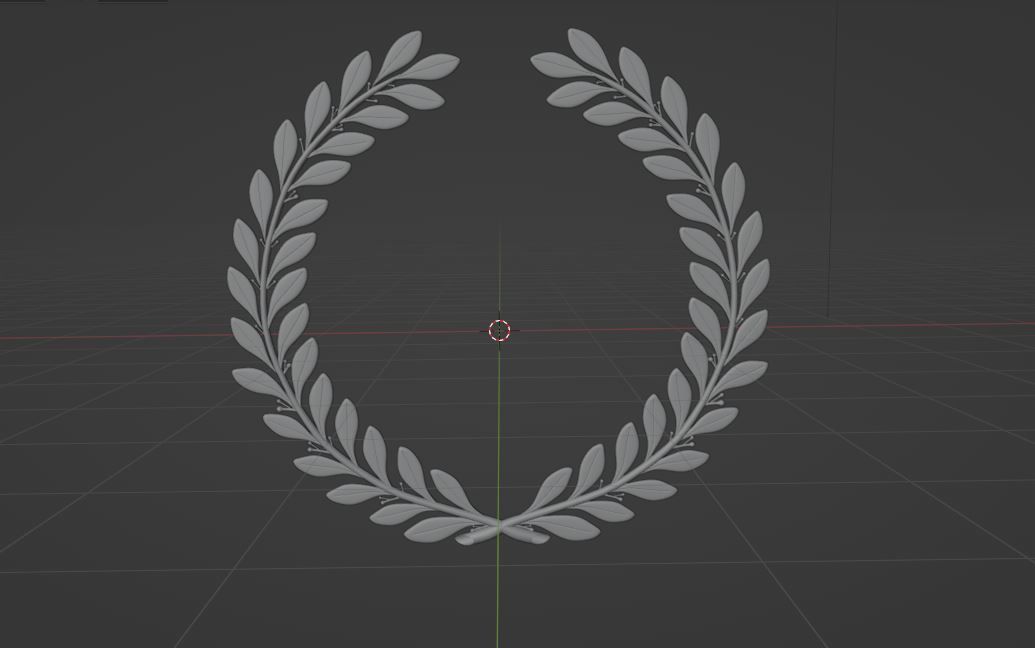 Laurel Wreath 3D model_9