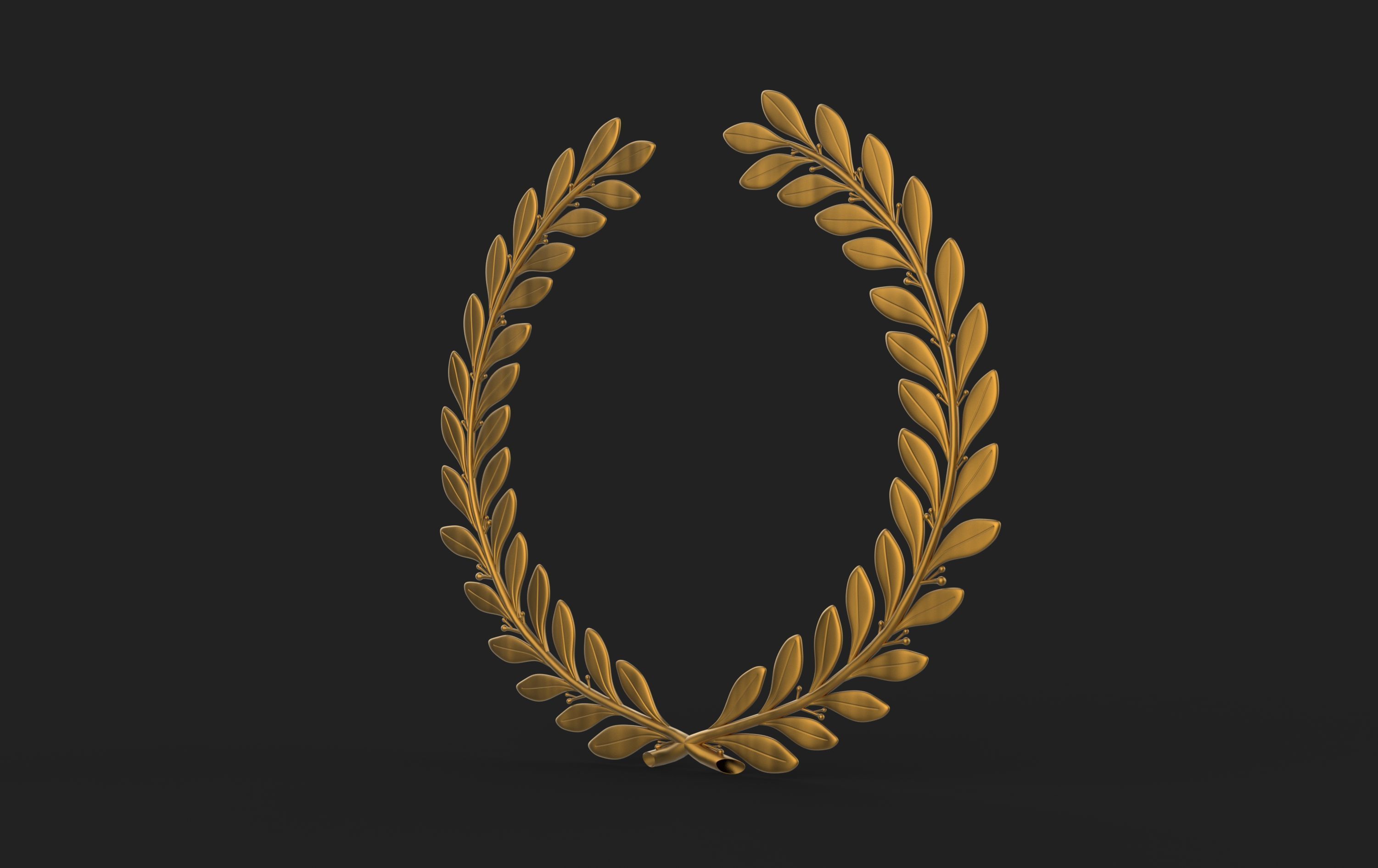 Laurel Wreath 3D model_5