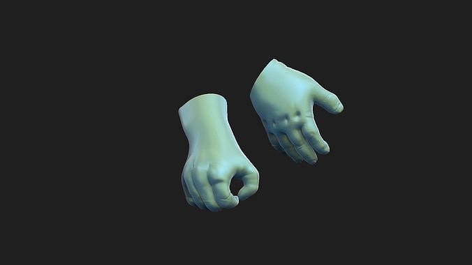 baby hands 3D print model