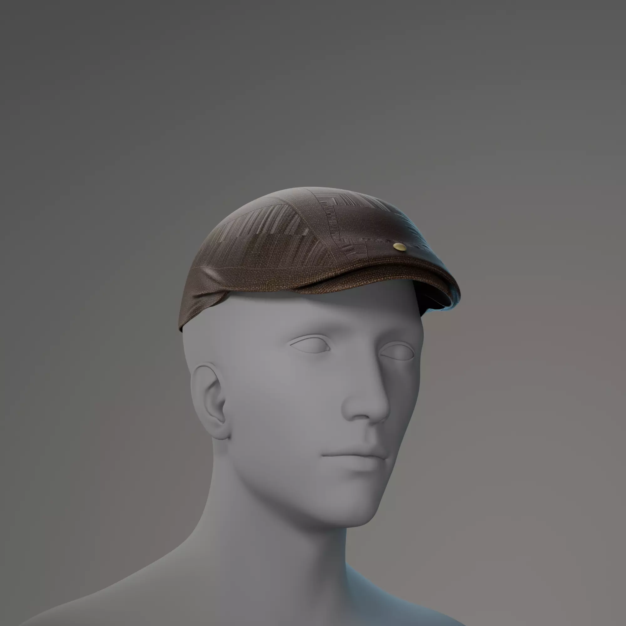 Flat Cap 3D Model Low-poly 3D model
