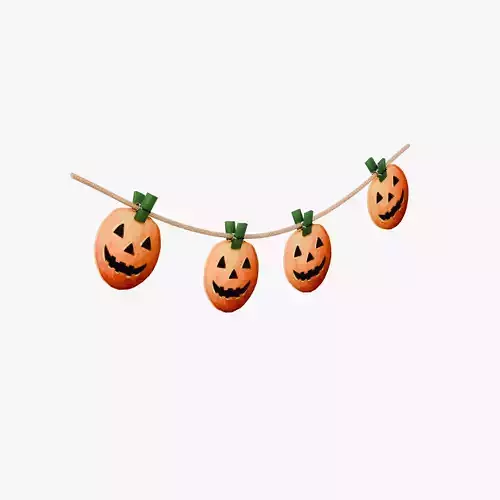 Halloween Garland Decoration - Pumpkins