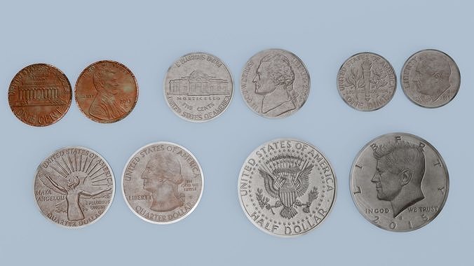 US Coin Collection  3D model