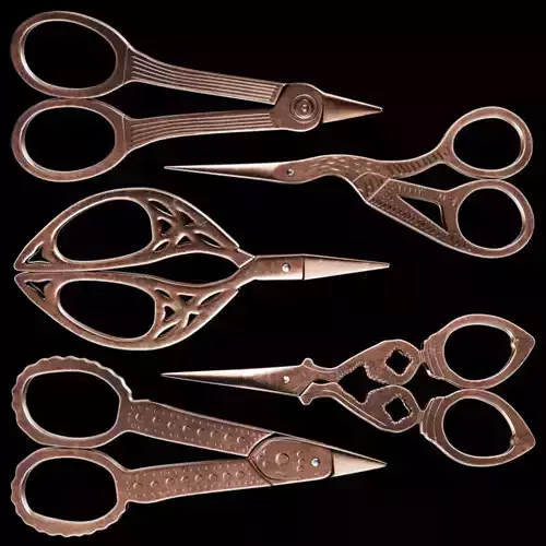 Vintage Scissors  Set of 5