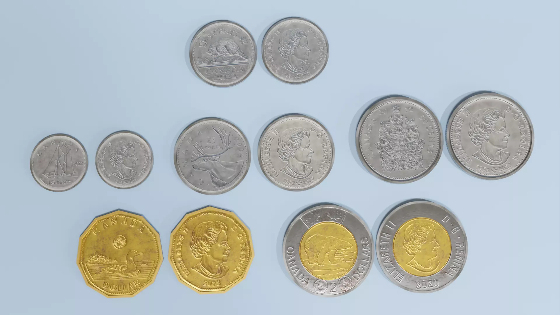 Canada Coin Collection  3D model_0