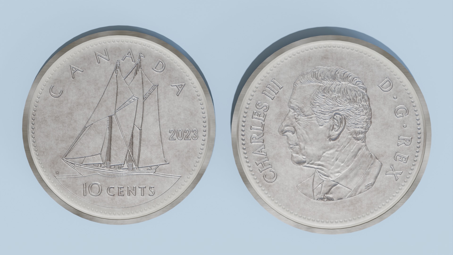 Canada Coin Collection  3D model_10